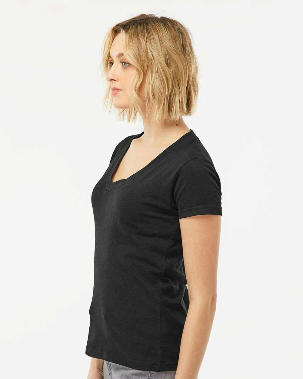 Women's Fine Jersey V-Neck T-Shirt [214]