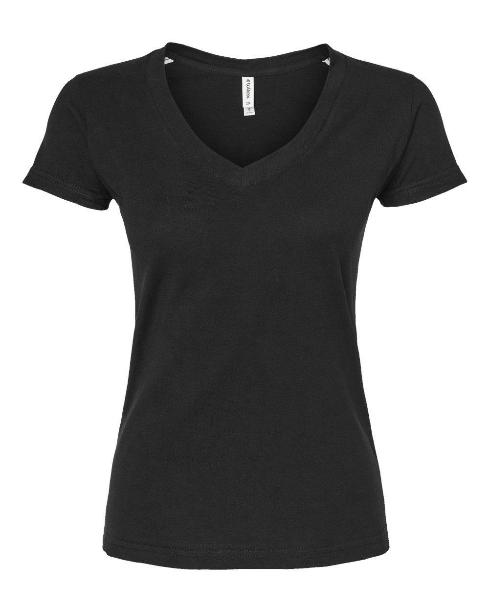 Women's Fine Jersey V-Neck T-Shirt [214]