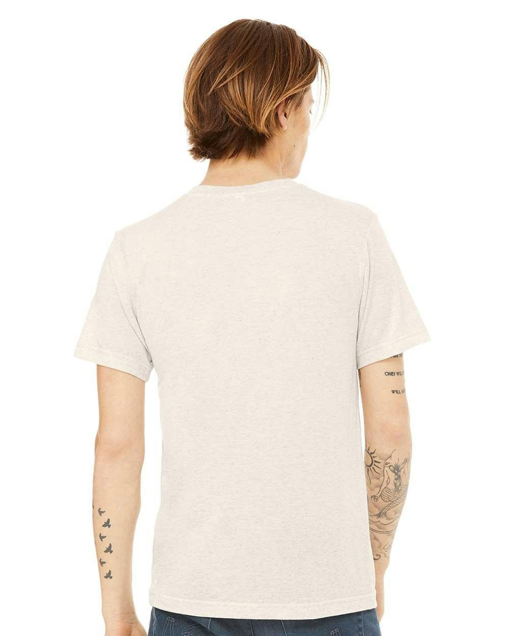 Triblend V-Neck Short Sleeve Tee [3415]